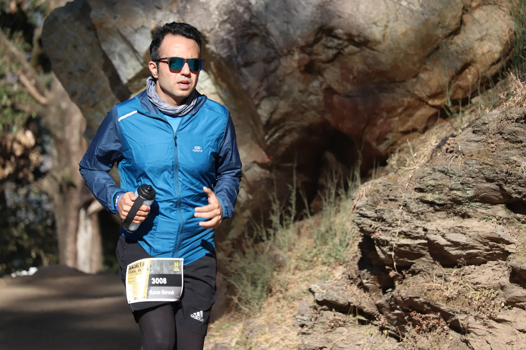 Nainital Trail Ultra archive: runners on a forest course
