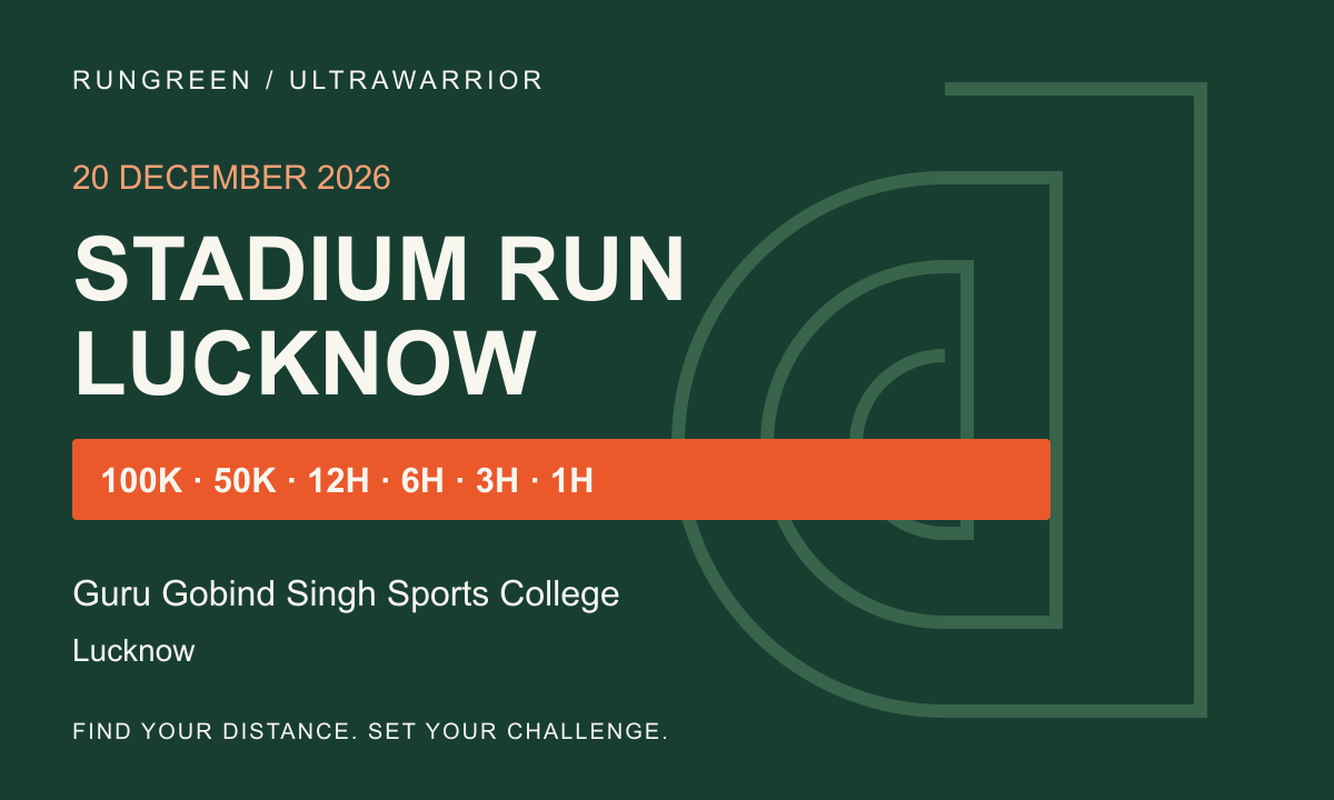 Stadium Run Lucknow third edition, 20 December 2026
