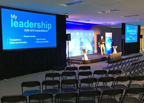 Projector and screen rental for presentations and conferences