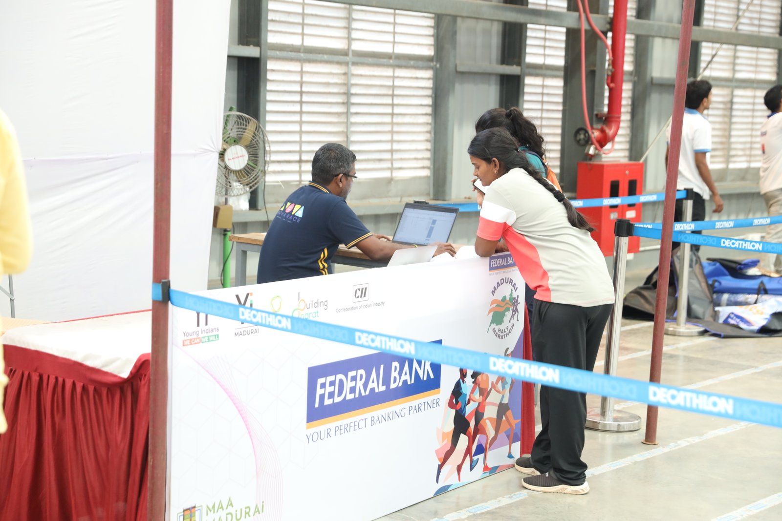 Runners at a professionally managed city run event